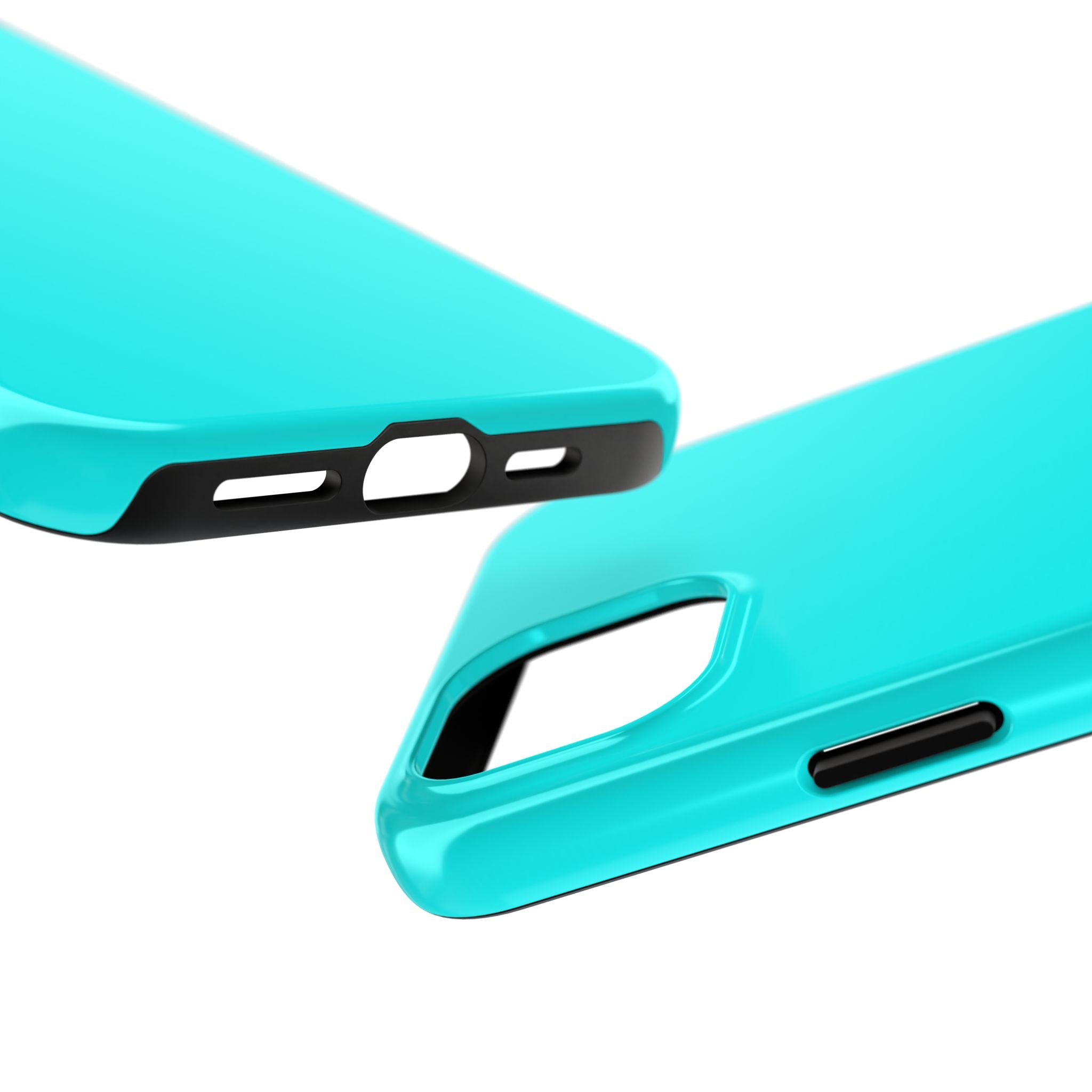 Cyan color phone case