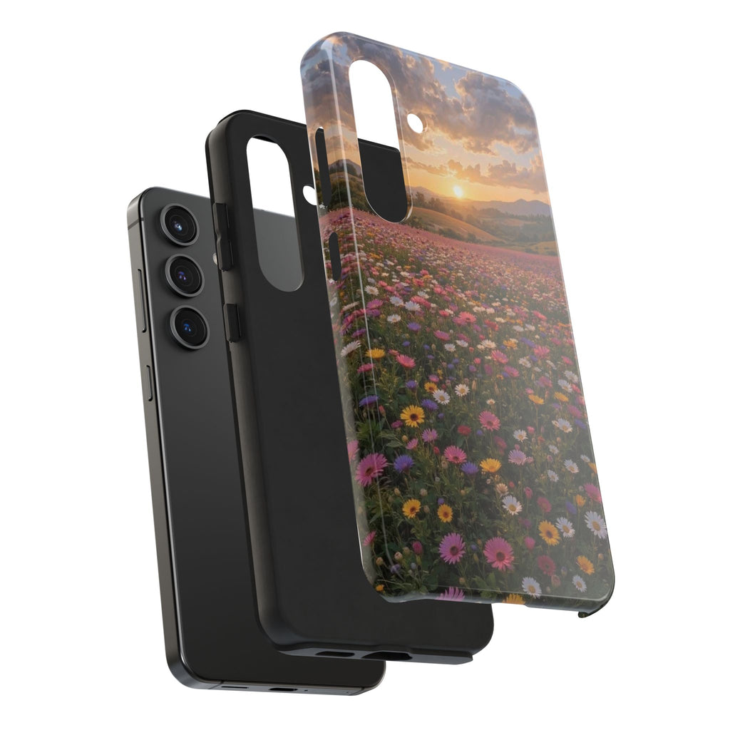 Flower themed phone case