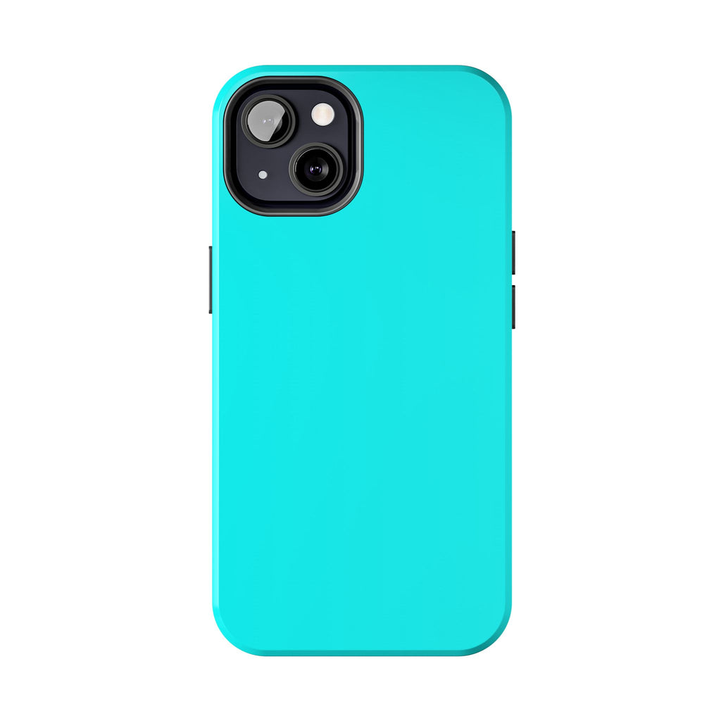 Cyan color phone case