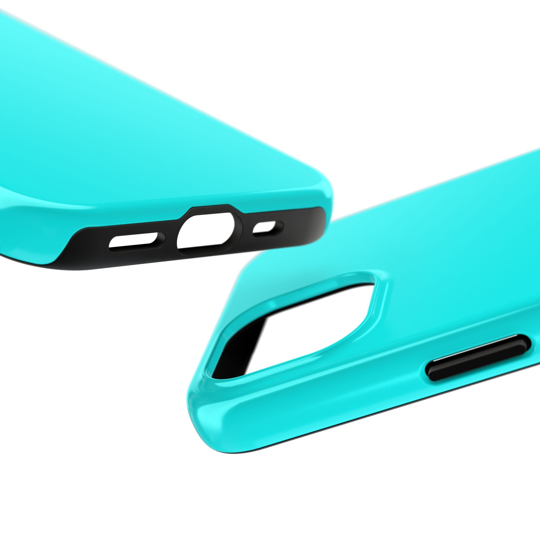 Cyan color phone case