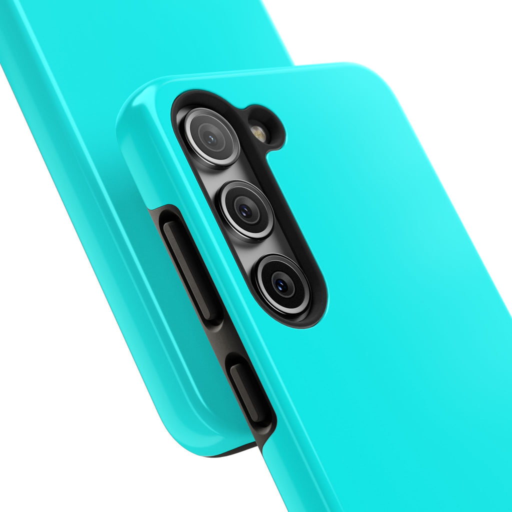 Cyan color phone case
