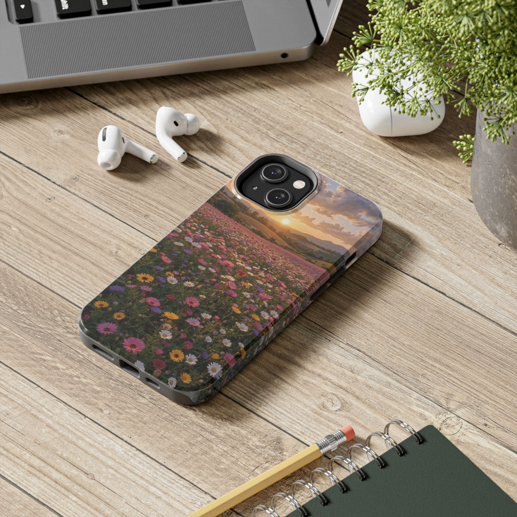 Flower themed phone case