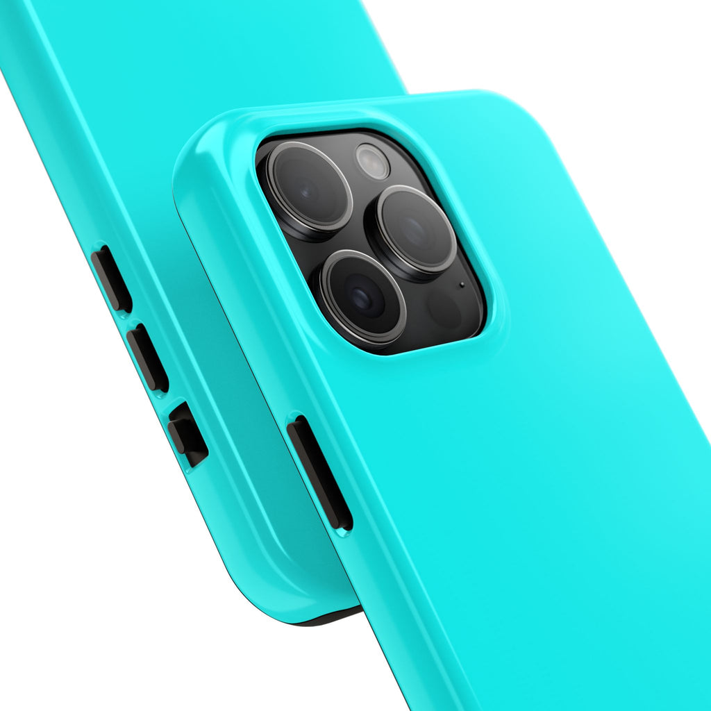 Cyan color phone case
