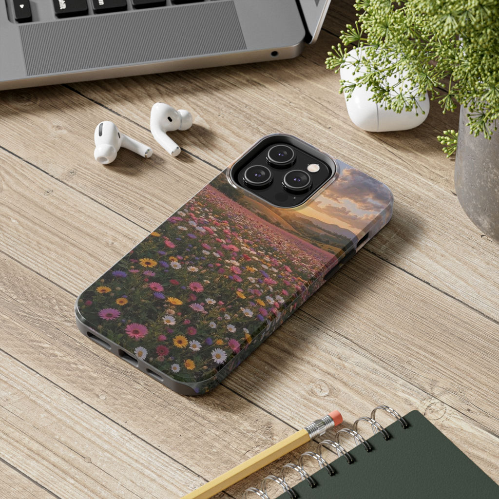 Flower themed phone case
