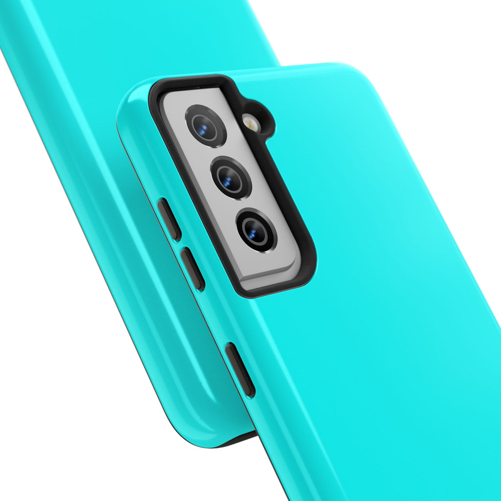 Cyan color phone case