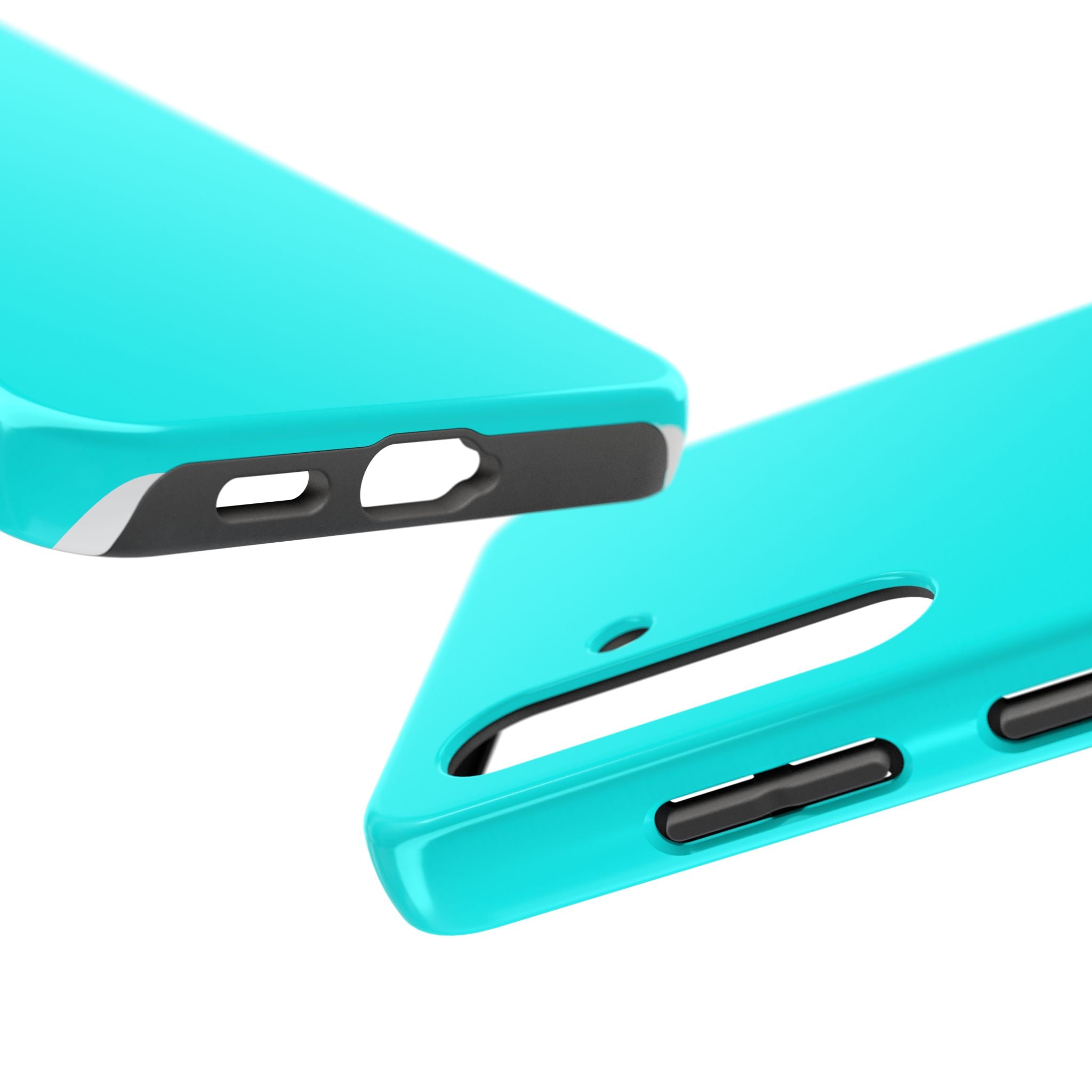 Cyan color phone case