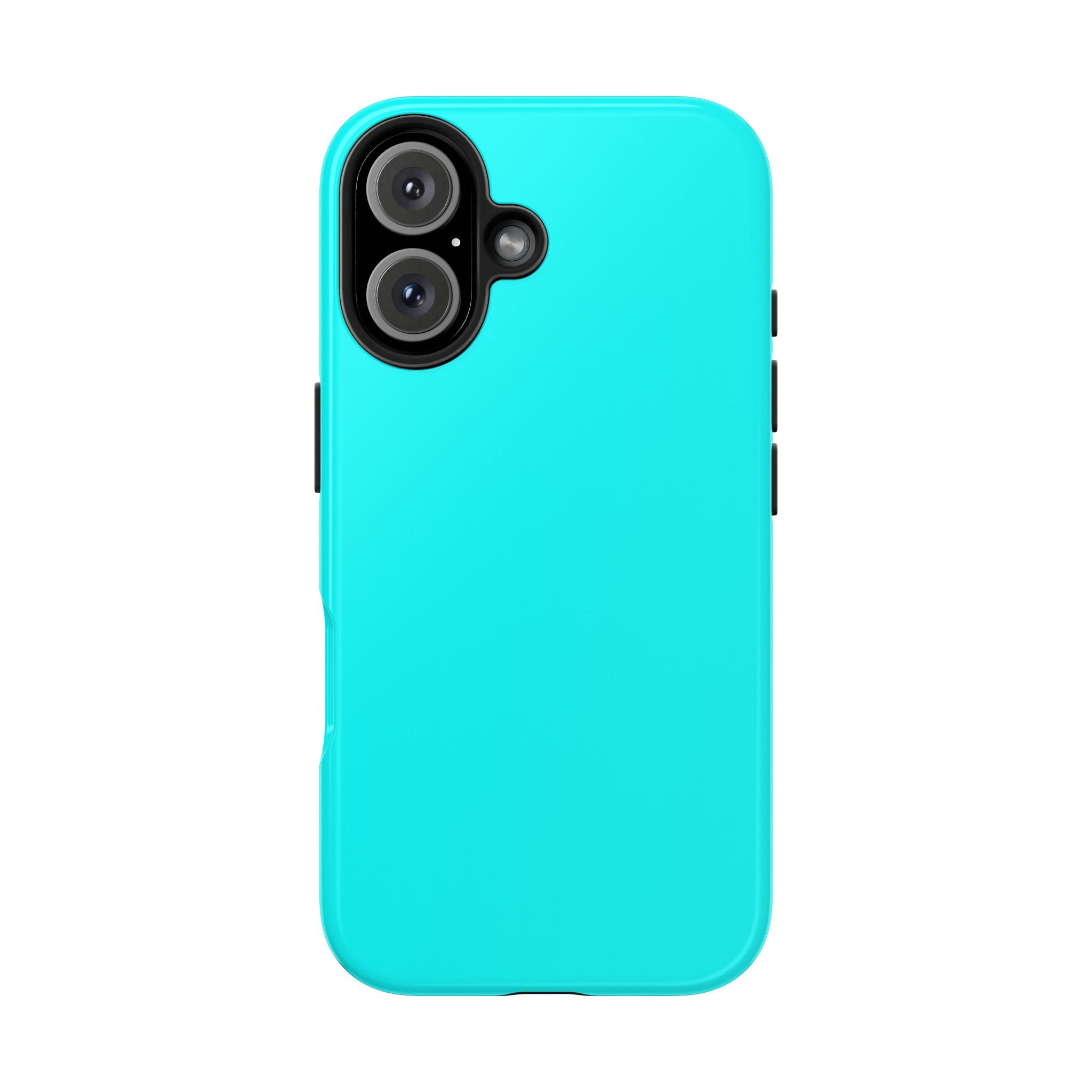 Cyan color phone case