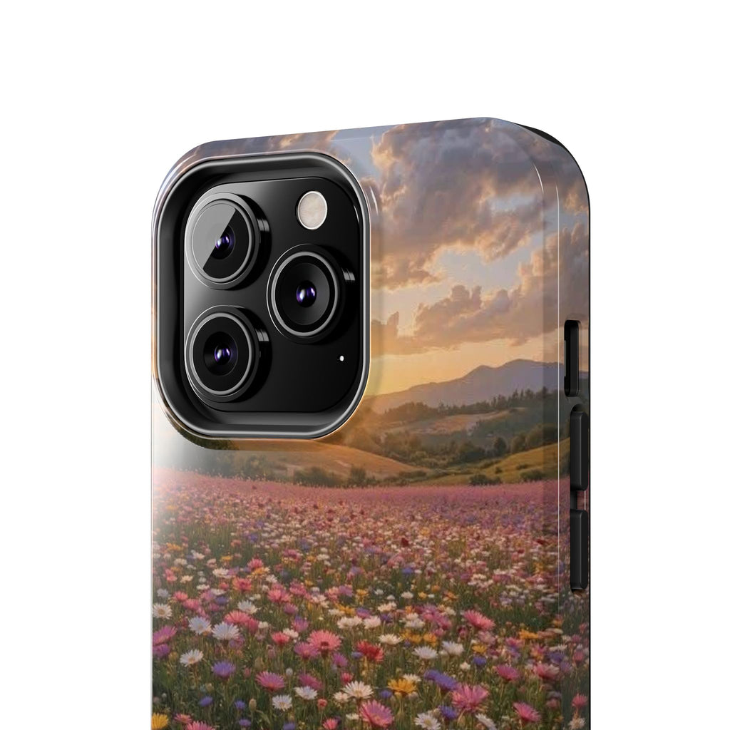Flower themed phone case
