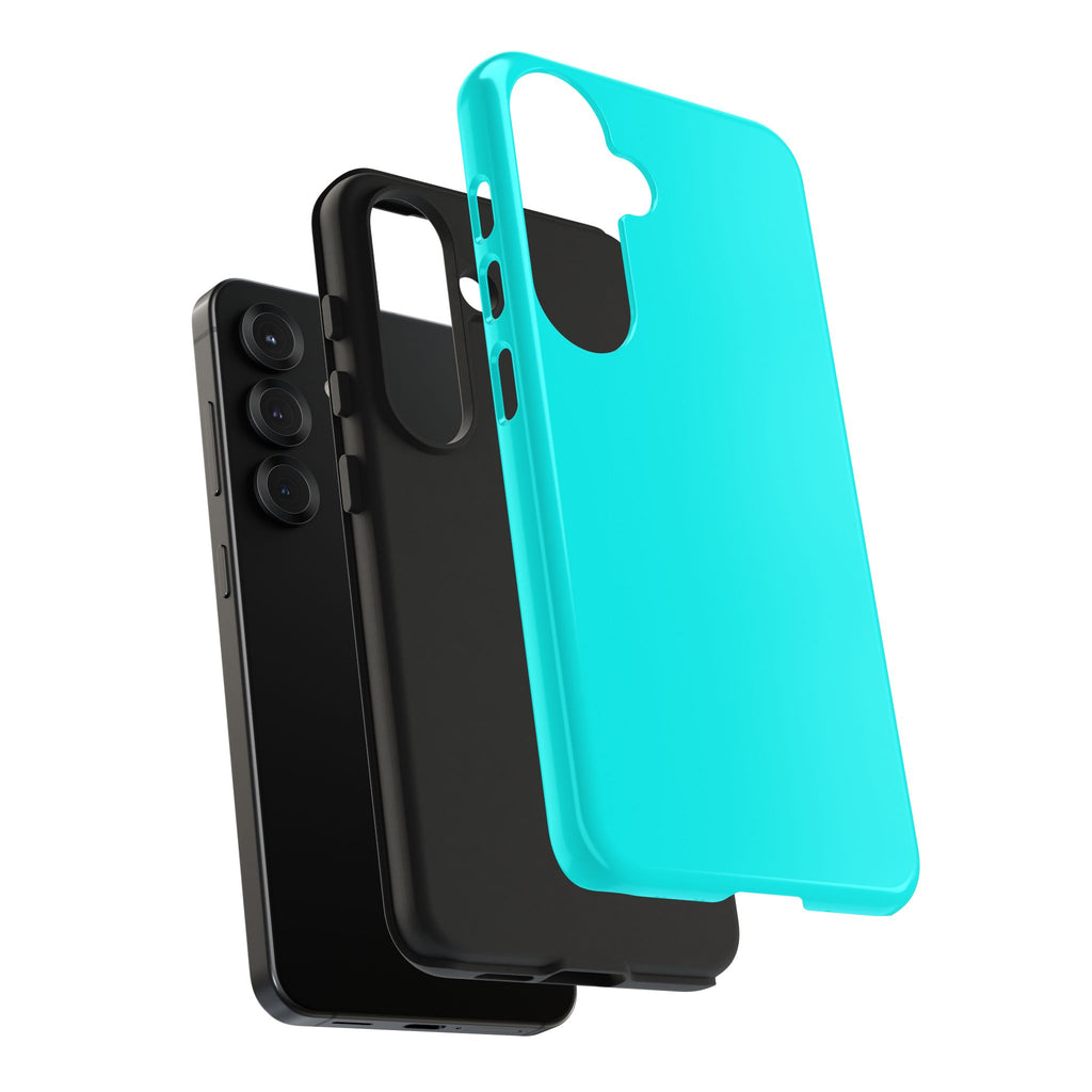 Cyan color phone case