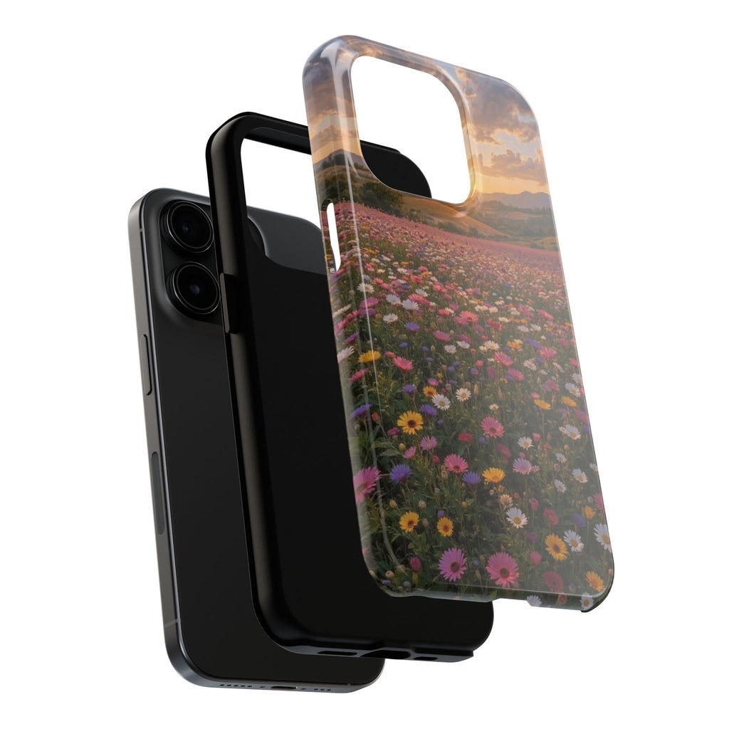 Flower themed phone case