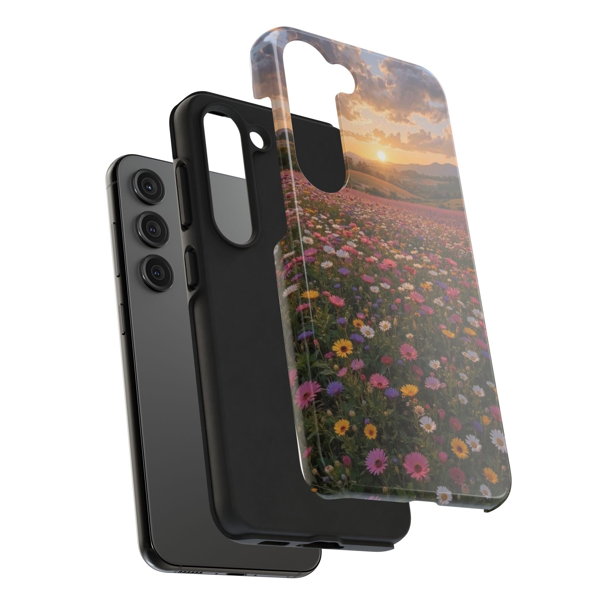 Flower themed phone case
