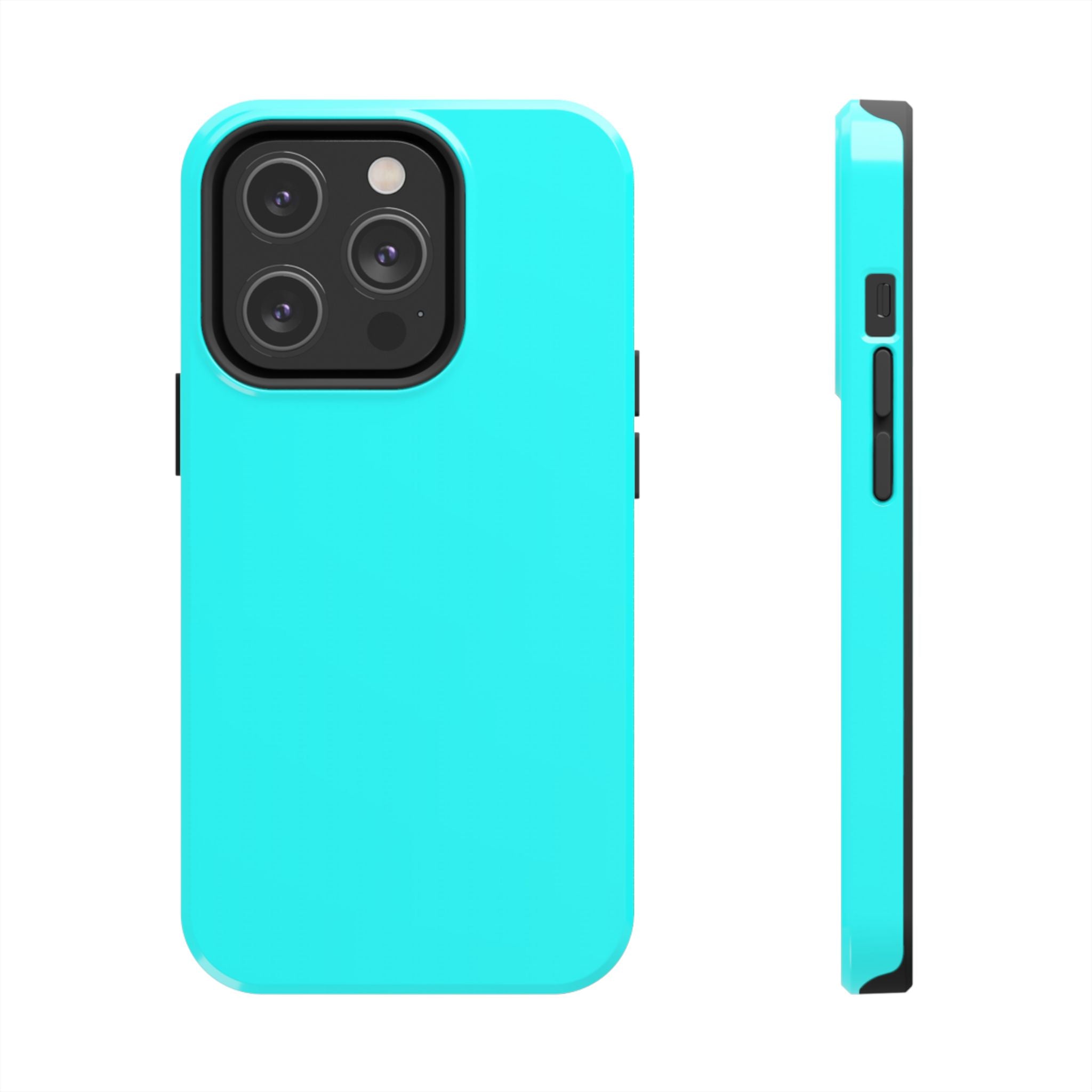 Cyan color phone case