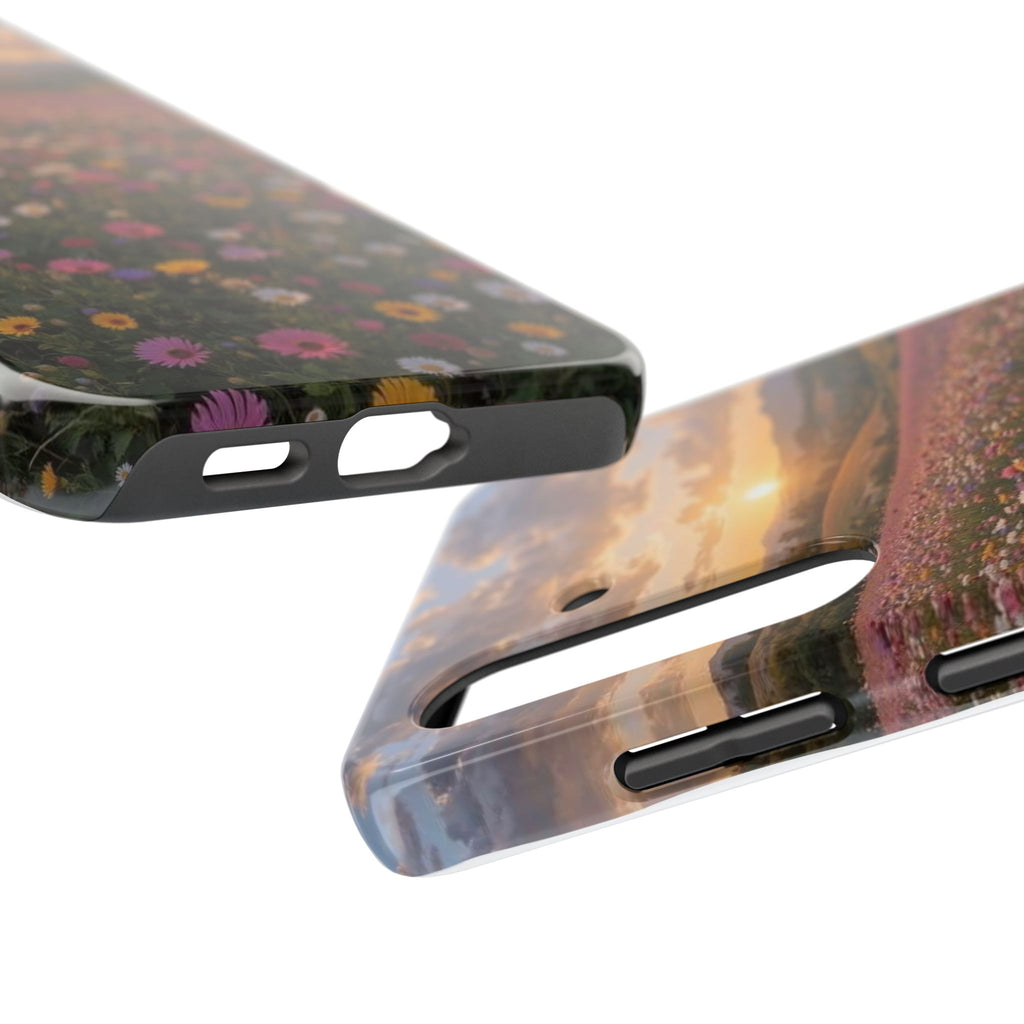 Flower themed phone case