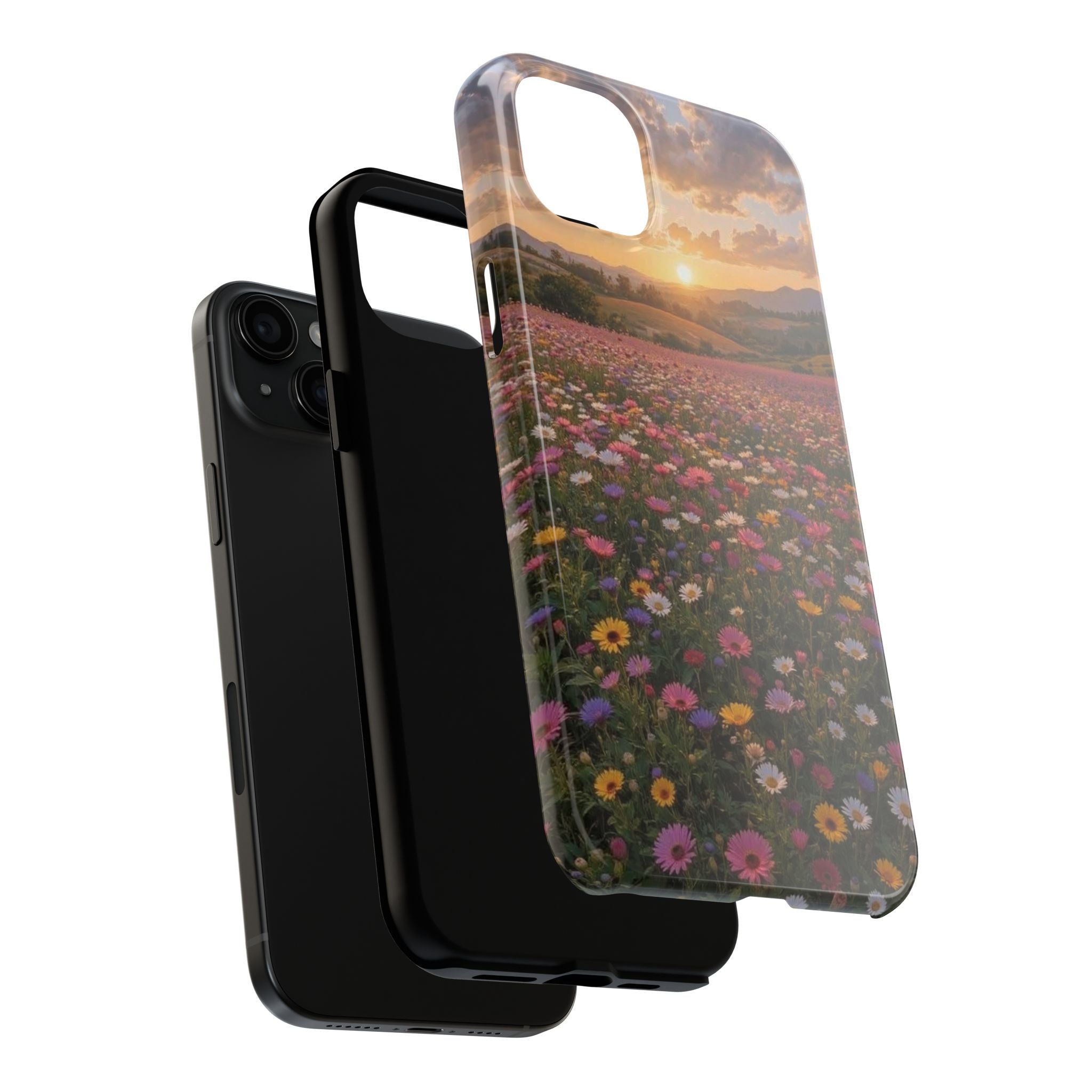 Flower themed phone case