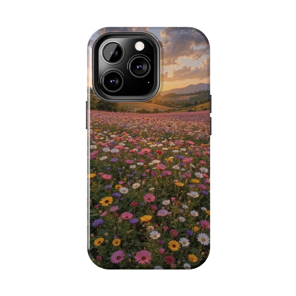 Flower themed phone case