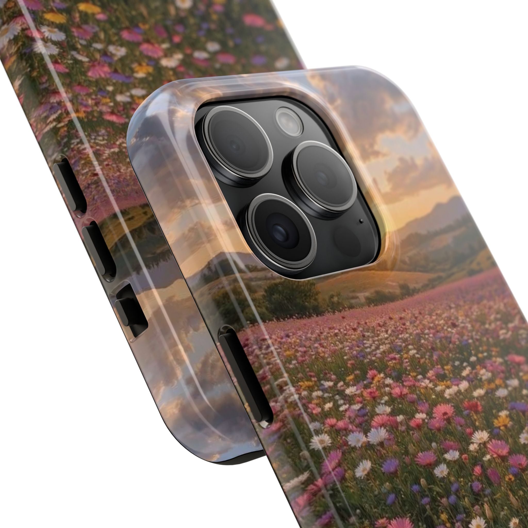 Flower themed phone case