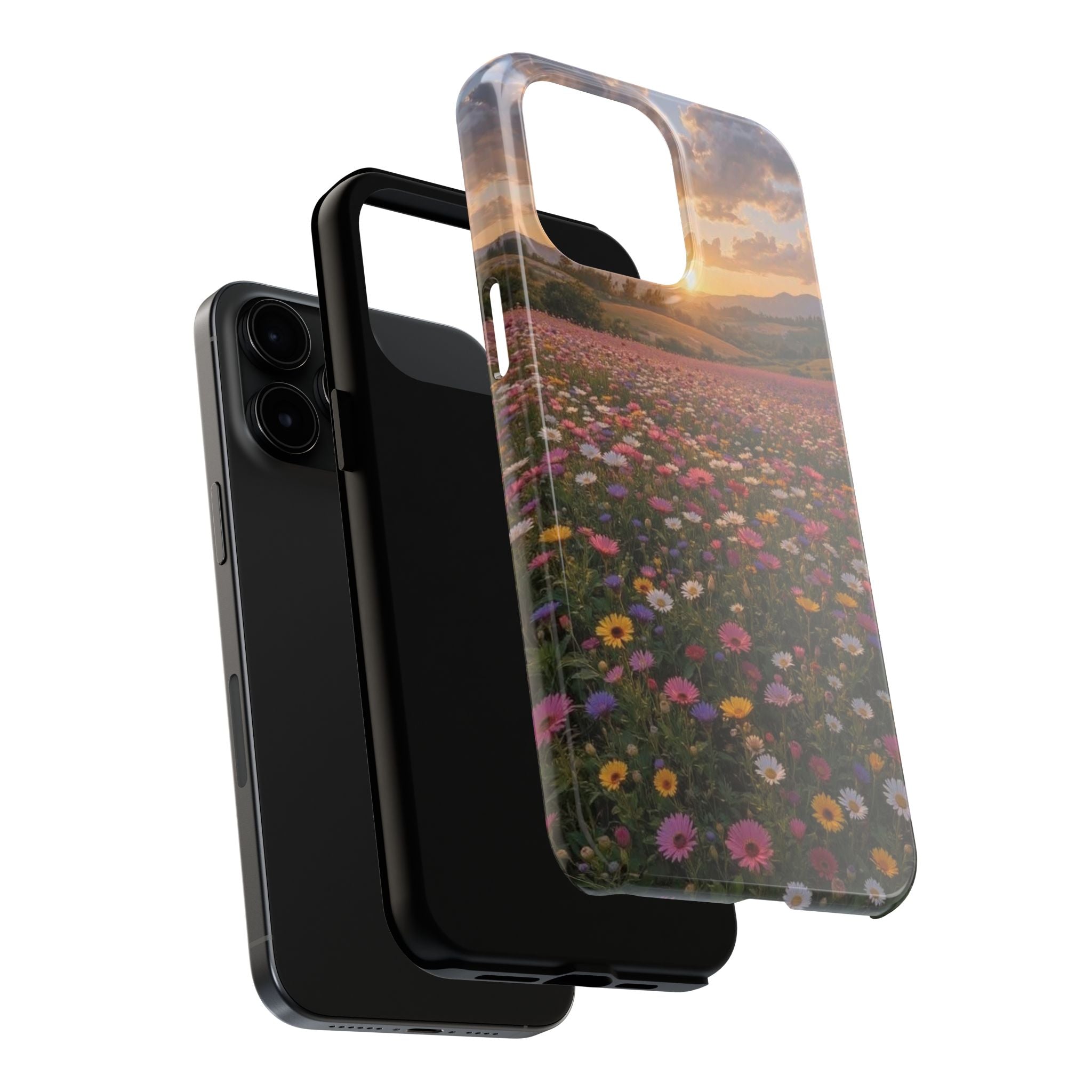 Flower themed phone case